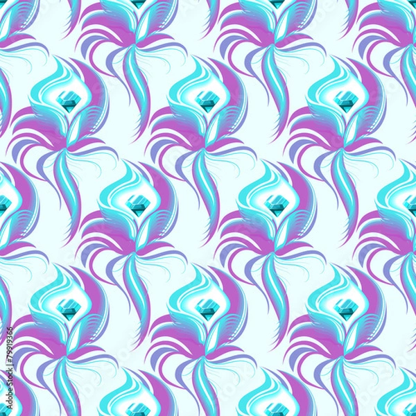 Obraz Elegant diamonds texture. Vector illustration.