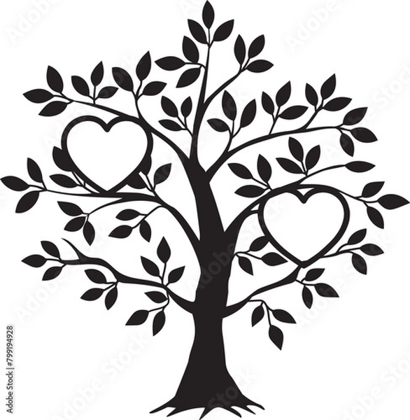 Fototapeta Vector Family Tree