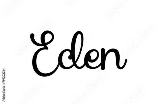 Fototapeta Eden – Text with beautiful calligraphy