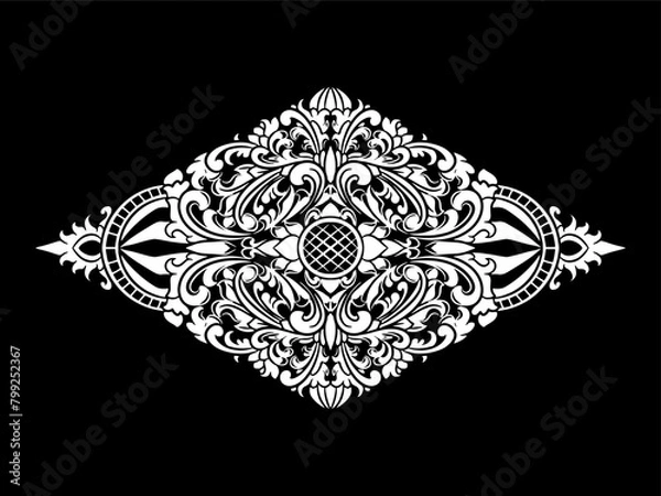Obraz Vector diamond Luxury ornament floral vector Illustration