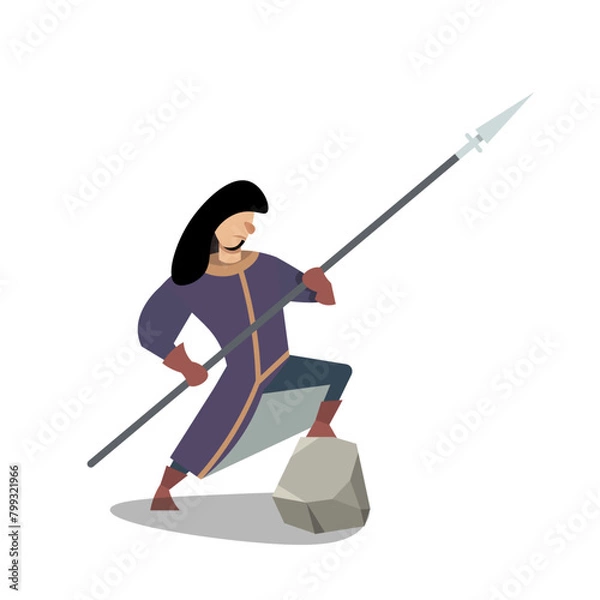 Obraz Knight with spear