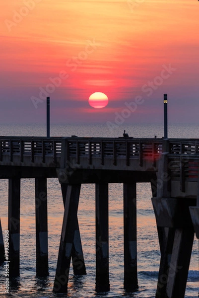Obraz sunrise on the pier