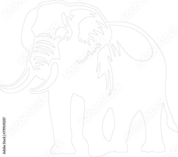 Fototapeta platybelodon outline