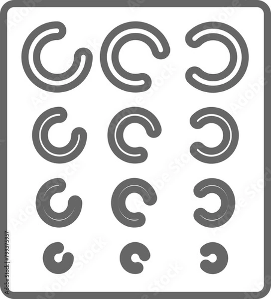 Obraz Eye Examination Table icon
