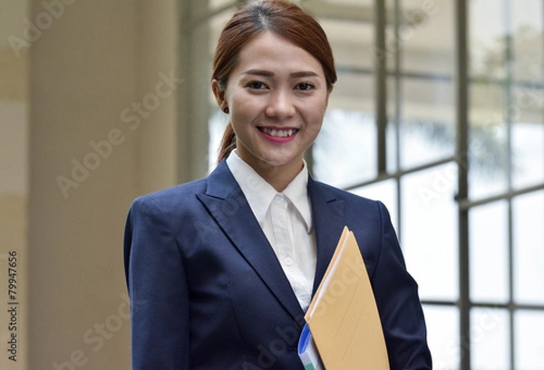 Obraz アジアの若い女性会社員