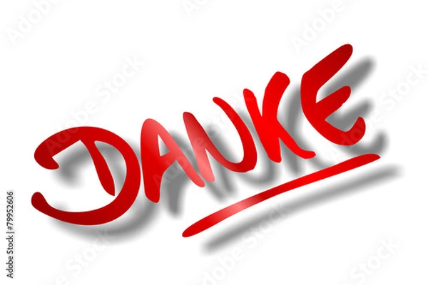 Obraz Danke...