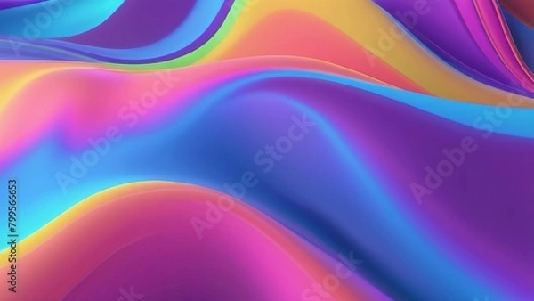 Fototapeta abstract colorful background with waves