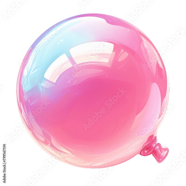 Obraz Bubble gum, PNG isolated white object