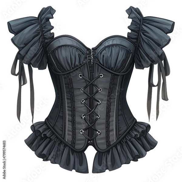 Obraz Corset, PNG isolated white object