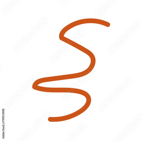 Fototapeta Abstract Squiggly Line Vector