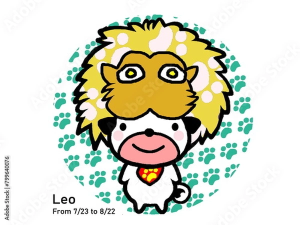 Obraz パグの星座占い しし座