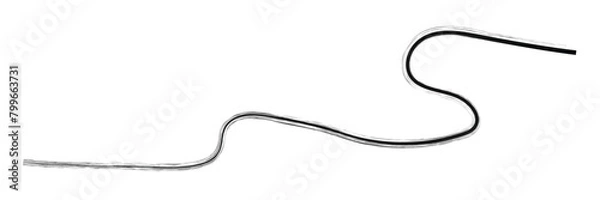 Fototapeta Swoosh, swash underline stroke set.Abstract wavy thin line. Squiggle elements. Vector isolated illustration.eps10.