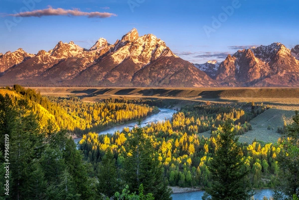 Obraz Snake River Overlook in Grand Teton National Park