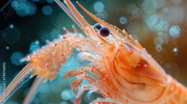 Fototapeta Macro shot of shrimp