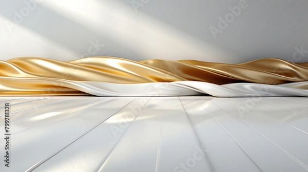 Obraz white luxury golden background elegant backdrop abstract