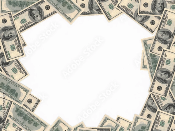 Fototapeta One hundred dollars background