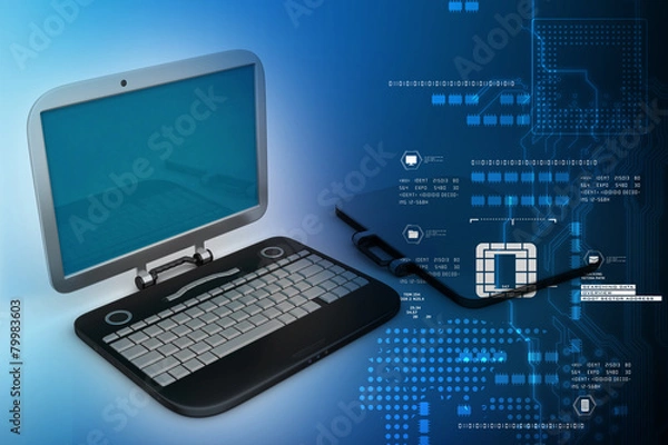 Obraz computer bag with laptop