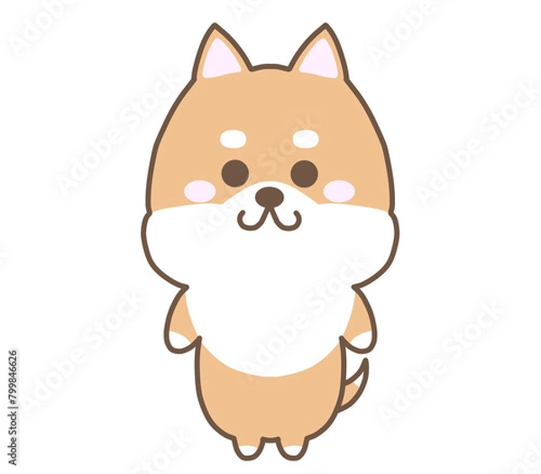 Fototapeta シンプルないぬ