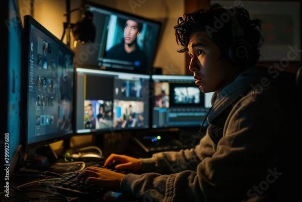 Fototapeta editor editing table video processing