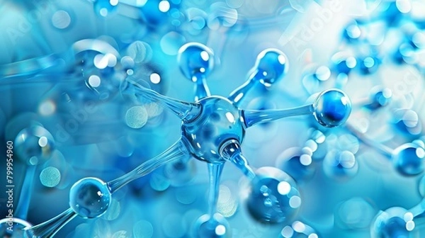 Fototapeta Vibrant red abstract structure: dynamic molecular patterns for science and medical backgrounds - vector illustration