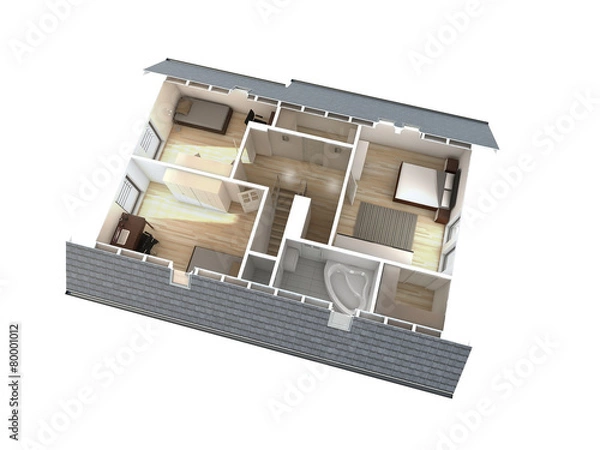 Fototapeta House section