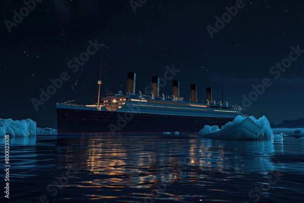 Fototapeta Titanic Cruiseship, Generative AI