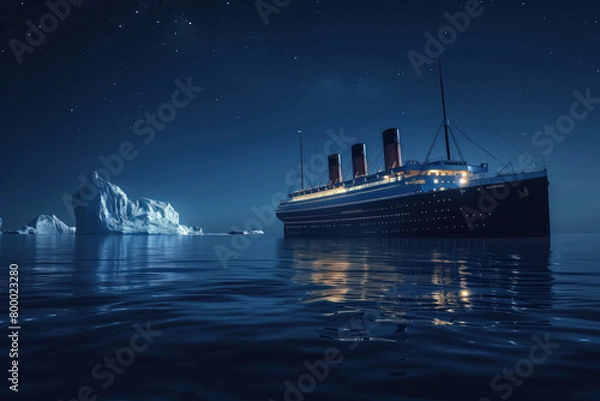 Fototapeta Titanic Cruiseship, Generative AI