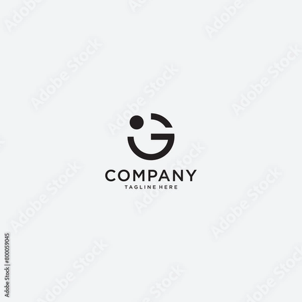 Fototapeta simple and modern letter G logo design template elements