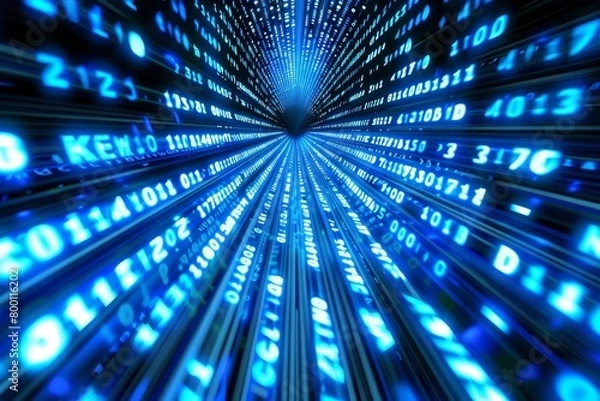 Obraz Illustration of ng enable feature in web development demonstrating binary functionality machinery