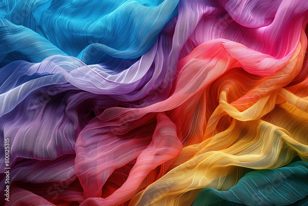 Fototapeta Pride Month, LGBTQ Greeting Card Background, Generative AI