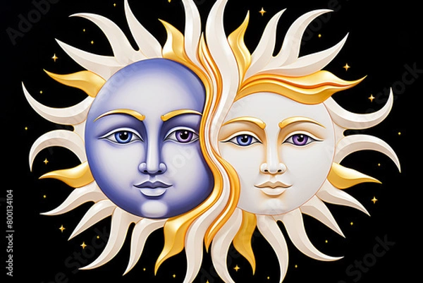Obraz Surya in Hindu mythology is revered as the god of the sun embodying the radiant energy that sustains life on earth and symbolizing the source of all light and warmth