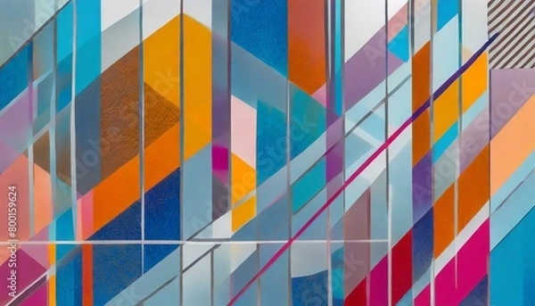 Obraz abstract geometric background