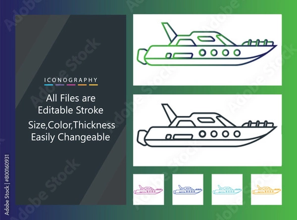 Obraz Boat Transport Icon