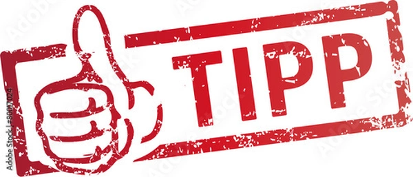 Obraz końcówka stempla z kciukami do góry