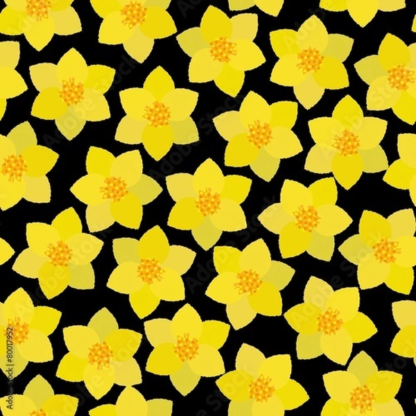 Fototapeta Seamless floral pattern