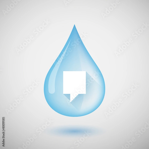 Obraz Water drop with a tooltip