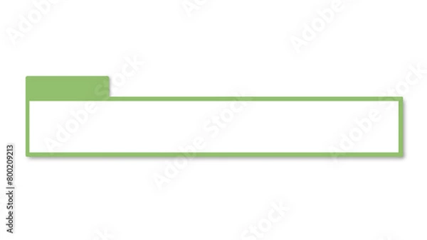 Obraz シンプルテロップベース・サブテロップ付き(ライトグリーン)