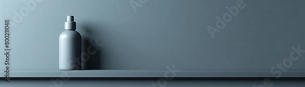Fototapeta A minimalist and sophisticated mockup of a perfume bottle with a matte finish , hyper realistic, low noise, low texture