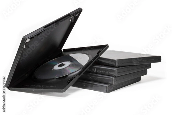 Obraz DVD cases on a white background