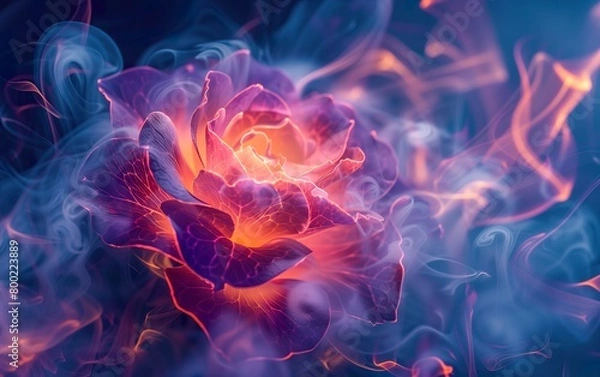 Obraz Abstract Smoke Flower Background