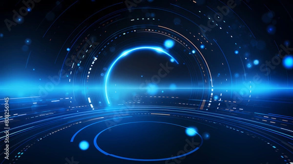 Obraz Abstract blue technology background