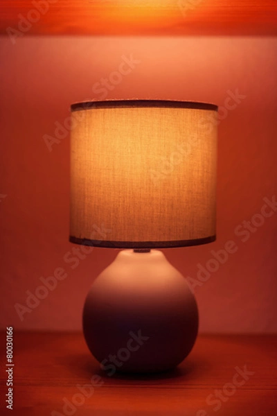 Fototapeta Lamp on a shelf