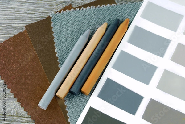 Fototapeta close up of the color choice ideas for interior
