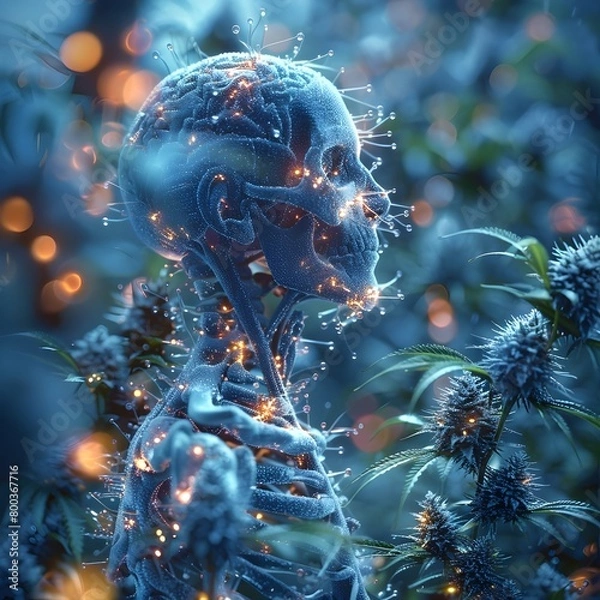 Fototapeta Examining Neuroprotective Potential of Cannabinoids in Treating Neurodegenerative Diseases