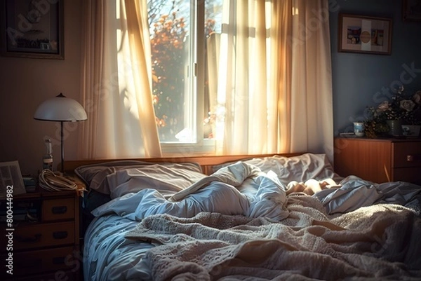 Fototapeta Serene Midday Nap in Soft Daylight