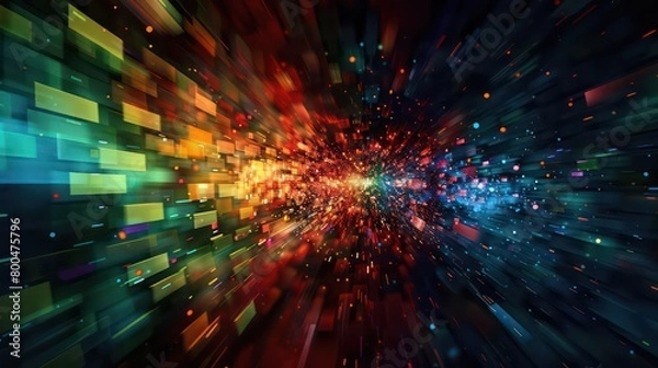 Obraz amazing abstract background with bold colors 