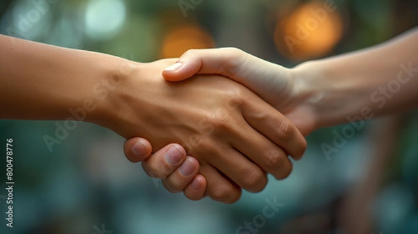 Obraz handshake between two professionals