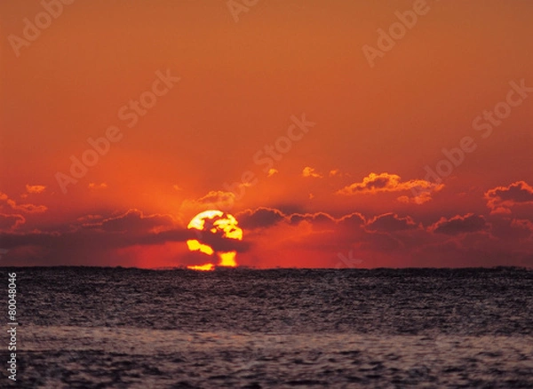 Fototapeta 노을과 바다