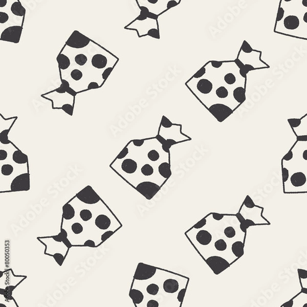 Fototapeta doodle gift seamless pattern background