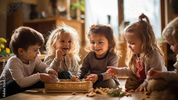 Obraz group of students in classroom